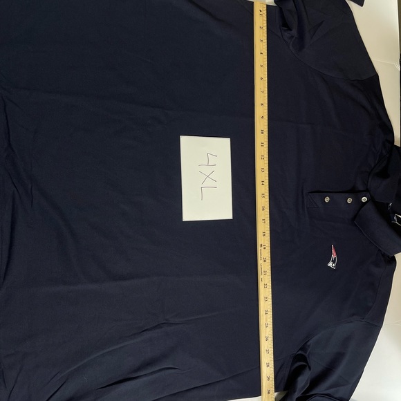 New England Patriots Cutter & Buck Big & Tall Long Sleeve Polo Navy New - Picture 4 of 9